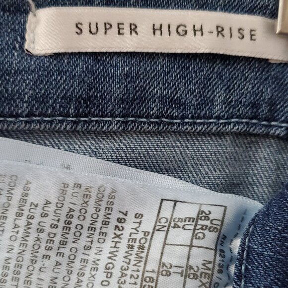 Super-High Rise Skinny Distressed Jeans - Picture 4 of 4
